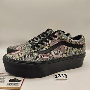 VANS WOMEN'S 9 OLD SKOOL STACKFORM FLORAL TAPESTRY SKATE SHORTS NWOB